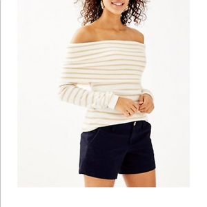 Lilly Pulitzer off the shoulder sweater